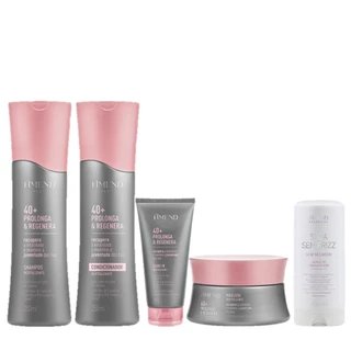 Amend Kit Expertise 40+ Prolonga e Regenera Sh. e Cond. + Másc. + Leave-in + Leave-in Seca sem Frizz em Oferta na Shopee