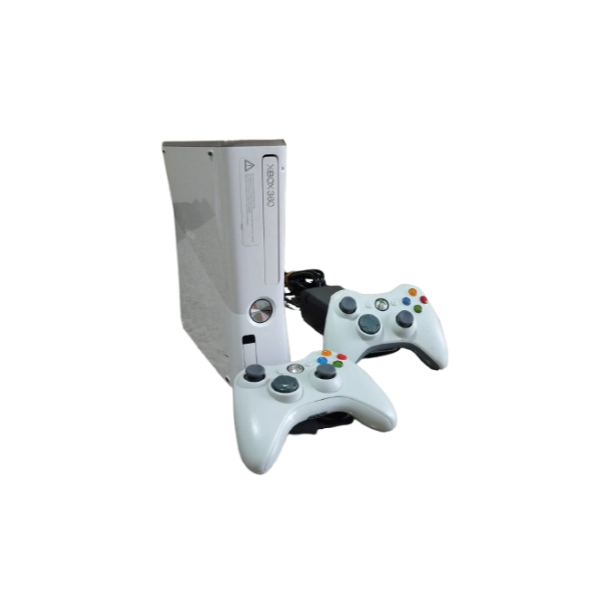 Xbox 360 Branco 500GB + 2 Controles + 50 Jogos na Memória (Desbloqueado RGH)