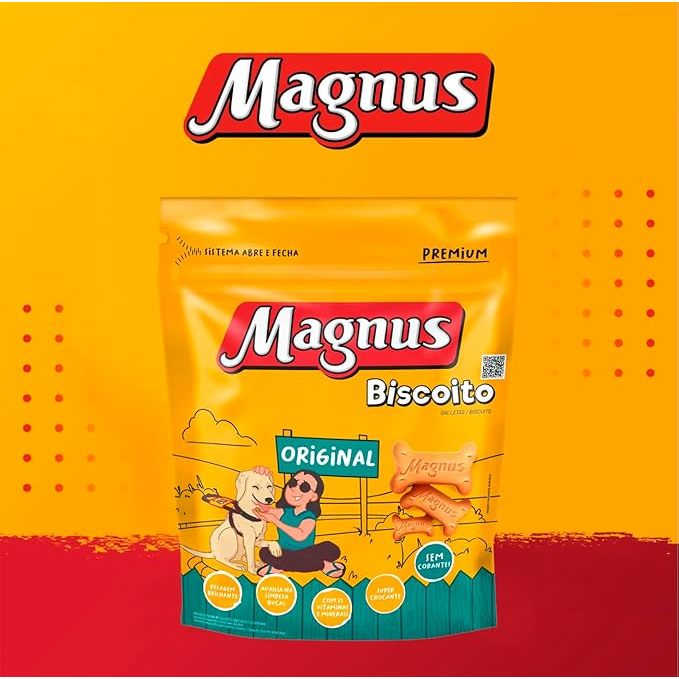 Petisco para Cães Magnus Original Biscoito 1Kg em Oferta na Shopee