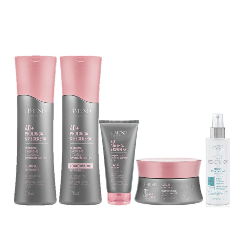 Amend Kit 40+ Prolonga e Regenera Sh. e Cond. + Másc. + Leave-in ...