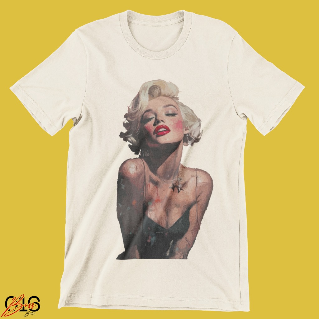 CAMISETA MARILYN MONROE RETRÔ ICÔNICA 100% ALGODÃO UNISSEX