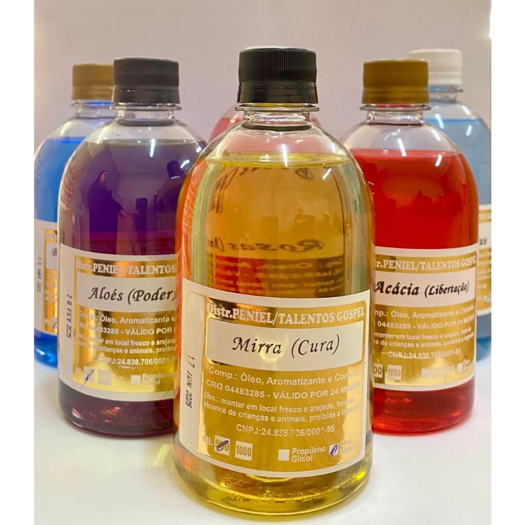 ÓLEO DE UNÇÃO 500 ML PLÁSTICO | MIRRA | NARDO | BALSAMO | ACACIA ...