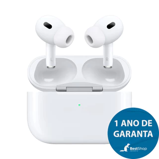 Apple AirPods Pro 2ª Geração USB-C | Cancelamento de Ruído Ativo | MagSafe | Original Lacrado | 1 Ano Garantia Apple