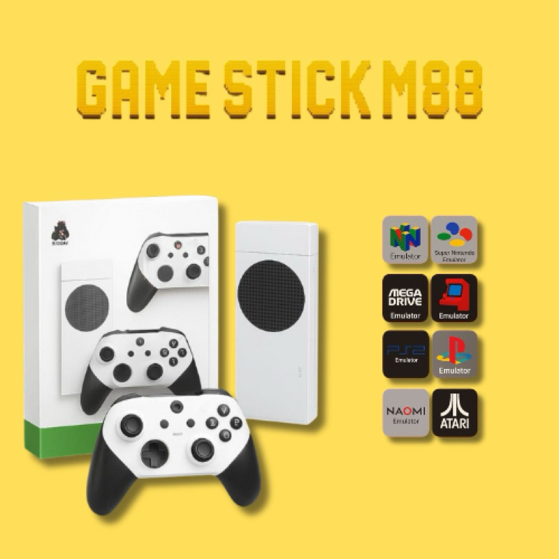 Game Stick M88 + 2 Controles sem fio recarregáveis | Shopee Brasil