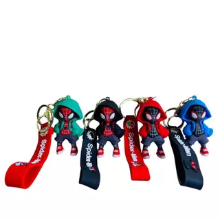 Chaveiro Homem Aranha Capuz 3D Premium Grande Emborrachado Colecionável Bolsa Mochilas Chaveiro Fofo em Oferta na Shopee