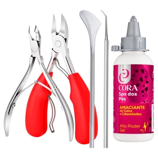 Kit Podologia Completo Cora – Alicates, Bisturis, Espátula e Gel Amaciante para Calosidades em Oferta na Shopee
