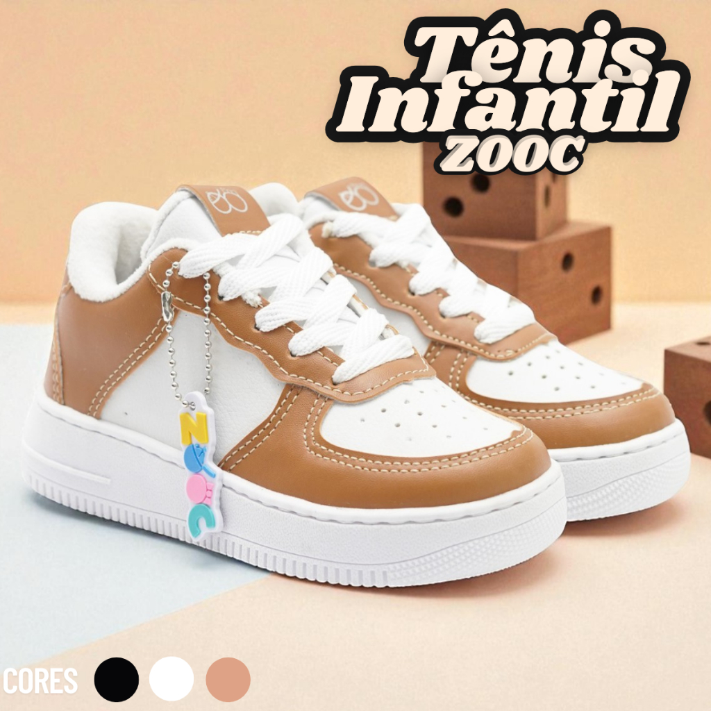 Tênis Infantil Botinha Casual (Tam. 25 ao 43, Diversas cores)