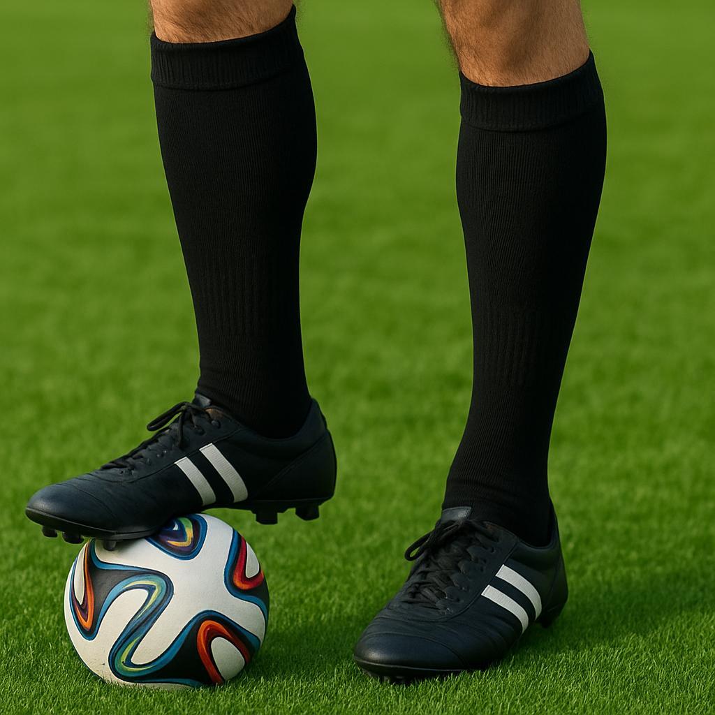 Meião de Futebol Profissional Esportivo Jogador Meias 100% ALGODÃO Cano ...