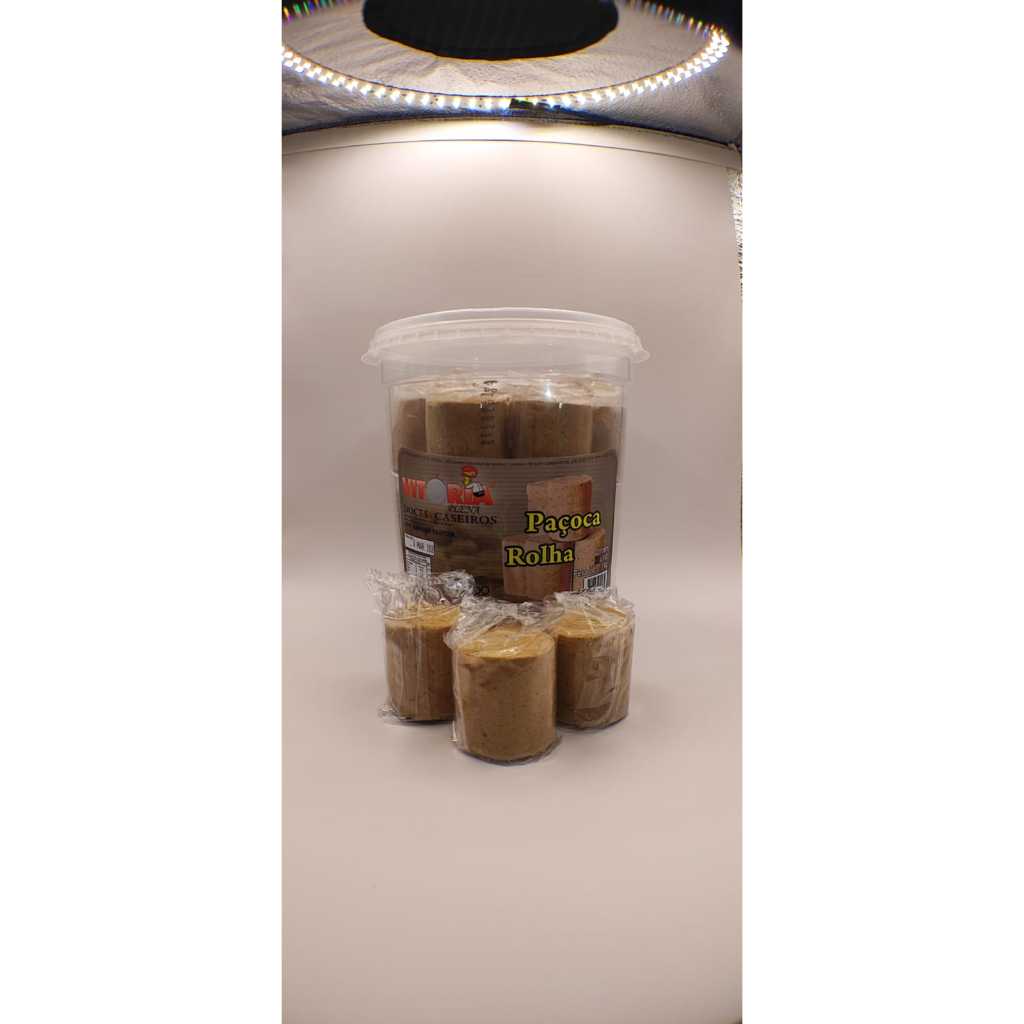 kit paçoca rolha grande 4 pote de 1,1kg embalada individualmente 55 gr ...
