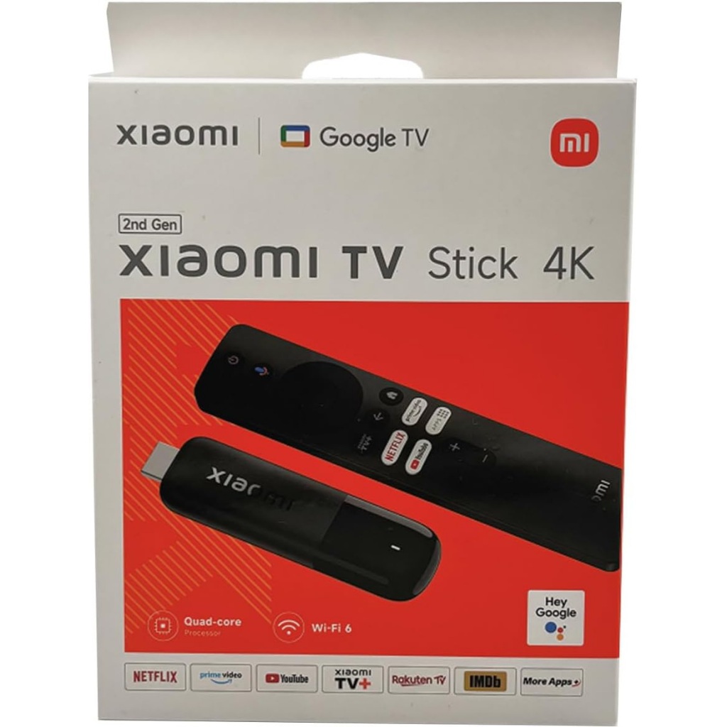 XIAOMI TV STICK 4K Ultra / HD 2ª GERAÇÃO - Preto (MDZ-33-AA) Wi-Fi