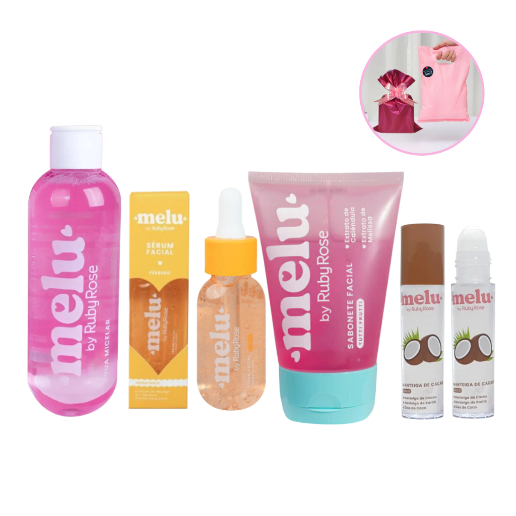 Kit Skincare Infantil Limpeza De Pele Presente Menina