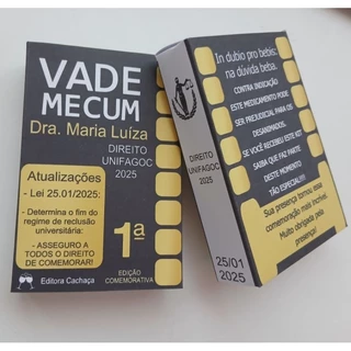 Caixinha Kit ressaca Vade Mecum para formaturas festas em geral.