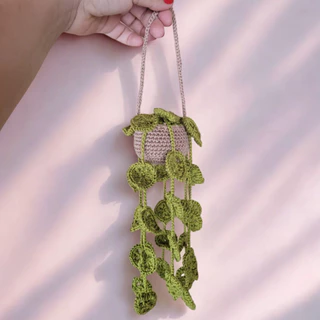 Planta Ornamental em Amigurumi de Crochê Arranjo Artificial - ideal para decoração e presentes