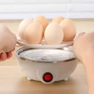 Cozedor de Ovos Elétrico a Vapor Portátil Automático Rápido Compacto para Cozinha 110v