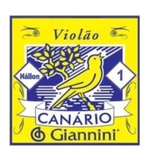 Kit Cordas Avulsas Violão Nylon Giannini Canário 1ª a 6ª com Bolinha