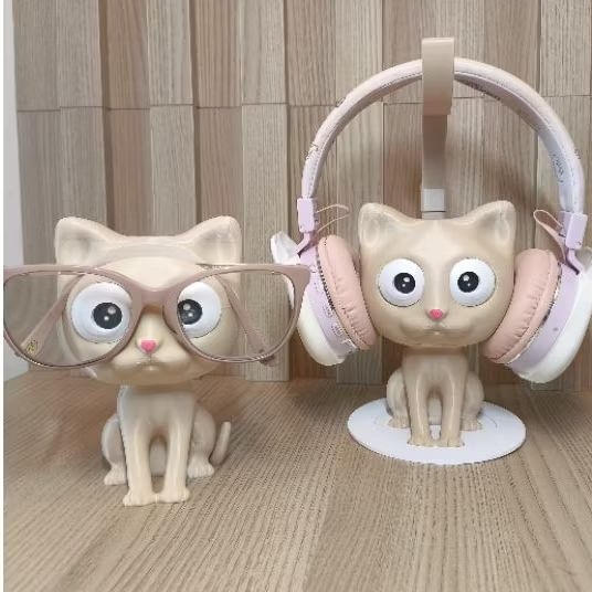 Gatinhos Fofos – Suporte para Óculos e Fone de Ouvido – Setup Criativo — imagem 2