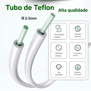 PTFE tubo de teflon para Bambu Lab AMS, A1/P1/X1, Creality K1, K1 Max, Ender 3 V3, ACE Pro Anycubic Kobra, Hi Combo