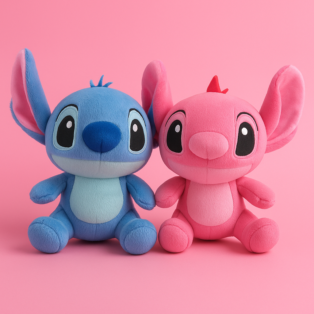 KIT CASAL 30CM Stitch Angel pelúcia boneco brinquedo conjunto urso de ...