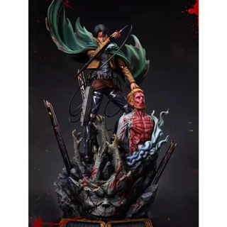 Action Figure Diorama Levi vs Zeke – Attack on Titan 45cm colecionável figura de ação Bestial