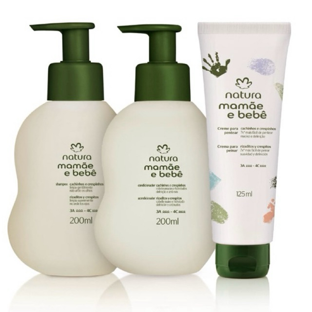 Kit Natura Mamãe e Bebê Caixinhos e Crispinhos Shampoo 200ml ...