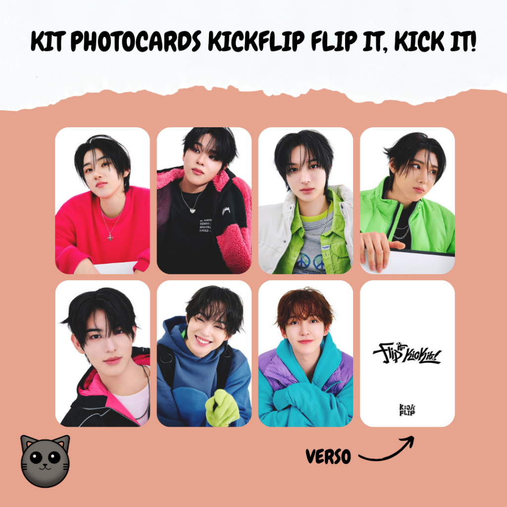 KIT PHOTOCARDS FANMADE KICKFLIP FLIP IT, KICK IT! | Shopee Brasil