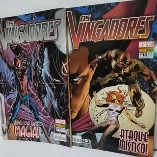 Kit com Duas HQs Os Vingadores.
