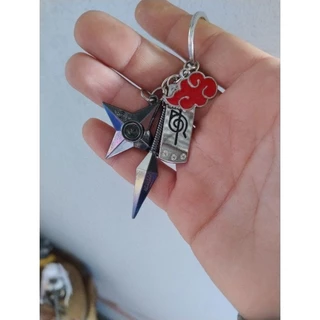 Chaveiro Naruto Akatsuki 4 pingentes