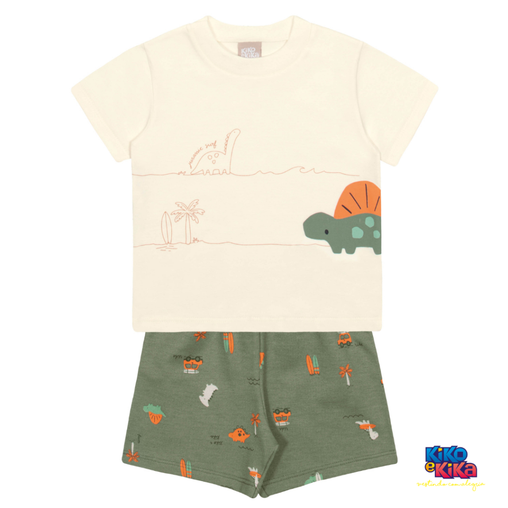 Conjunto Kiko e Kika Infantil Menino baby 3 a 12 meses | Shopee Brasil