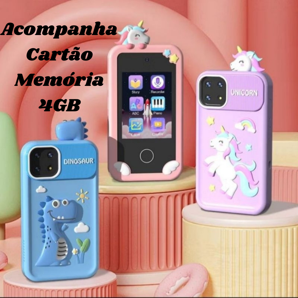 Telefone Celular Para Crianças Com Câmera Jogos Música Vídeos Touch ...