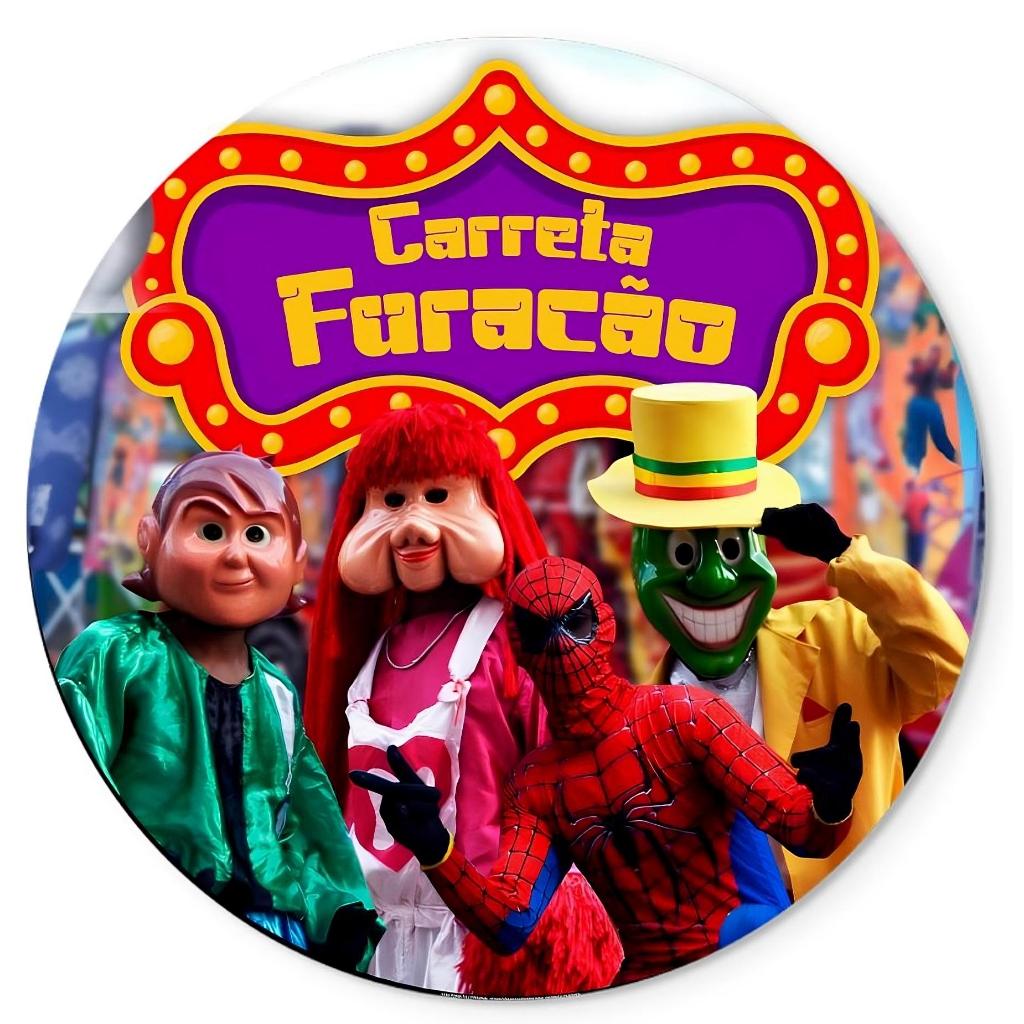 Carreta furação painel em lona Redondo festa e comemorações | Shopee Brasil