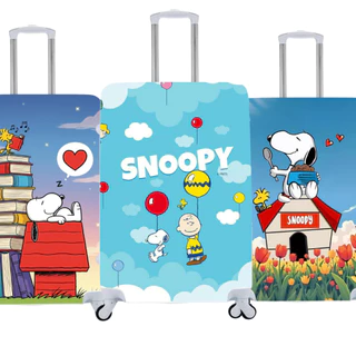 Capa De Mala Personalizada Snoopy Viagens Bagagens em Oferta na Shopee