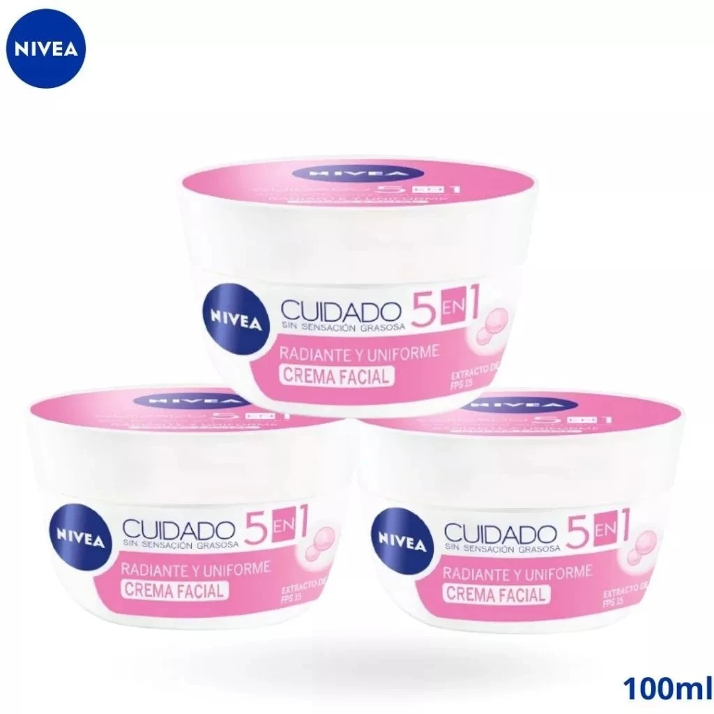 Creme clareador NIVEA pele uniforme e radiante 5 em 1 100g | Shopee Brasil