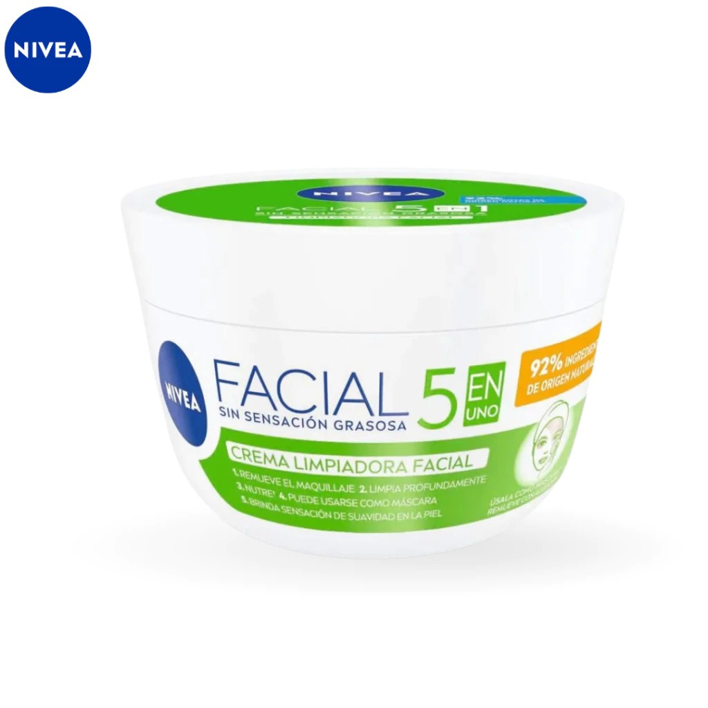 Creme NIVEA facial 5 em 1 limpeza facial pele oleosa 100g | Shopee Brasil