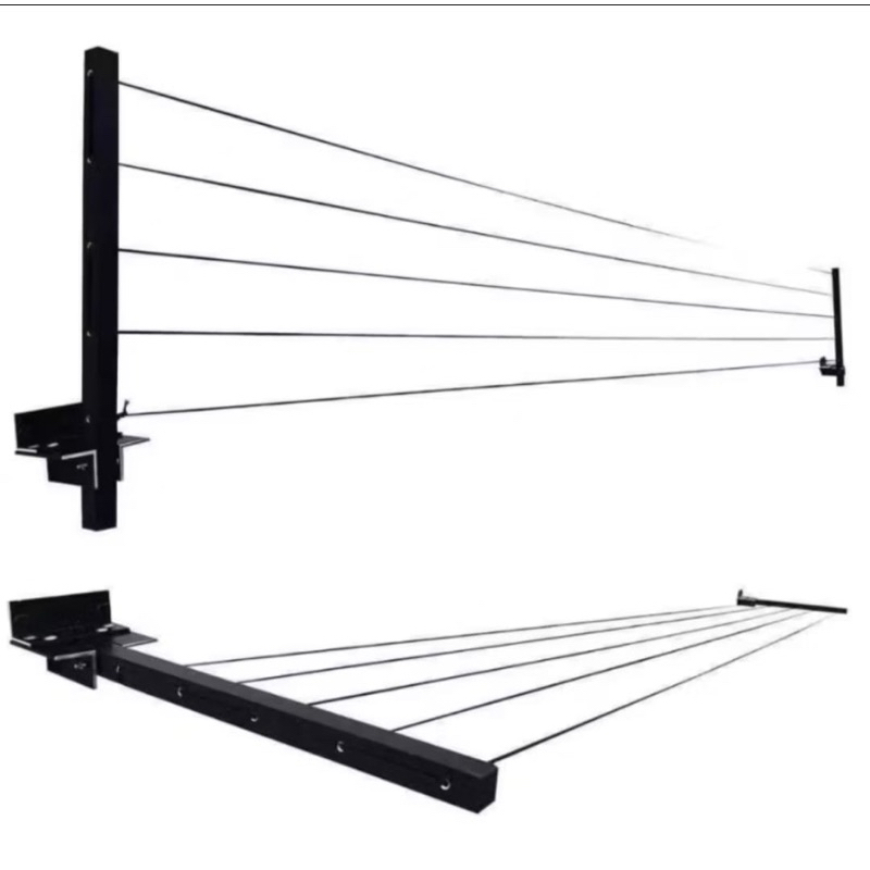 Varal retrátil dobravel de parede,com cabo de aço encapado | Shopee Brasil