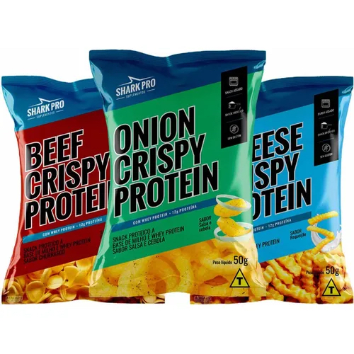 Salgadinho Saudável Proteico Snack Shark Pro 15g de Proteína