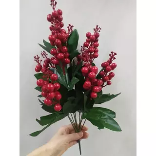 buquê com 10 azevinho para decoração de natal,árvore de natal, enfeite para decoração