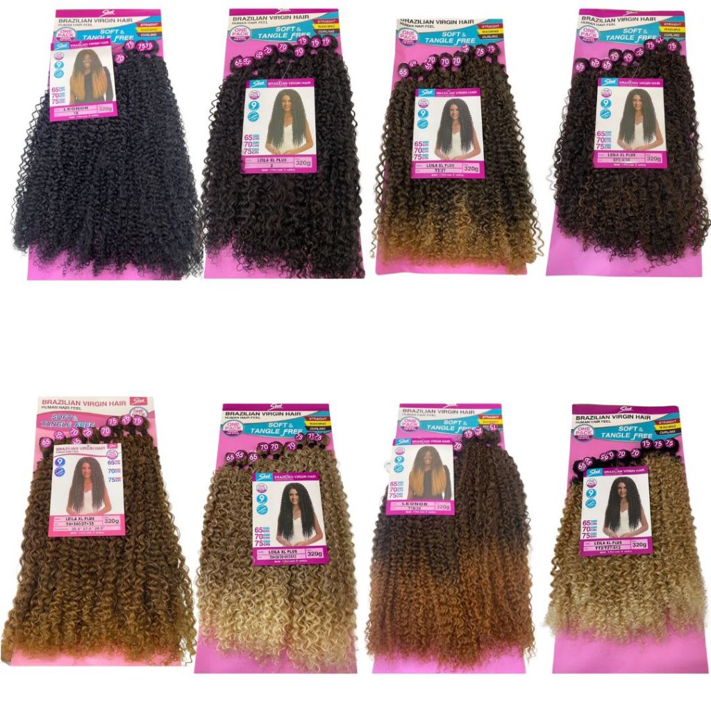 CABELO CACHEADO LEILA XL PLUS BRAZILIAN VIRGIN HAIR 320G 75CM