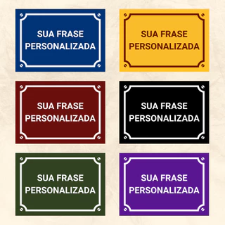 Placas Quadro Decorativo - Frase Personalizada