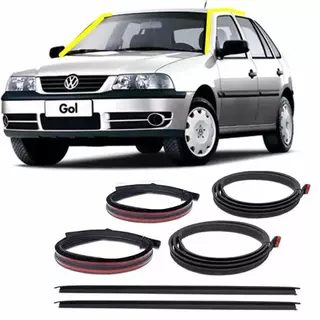 Par Borracha Pingadeira Friso Teto Lateral Parabrisa Gol G3 G4 2000 A 2014