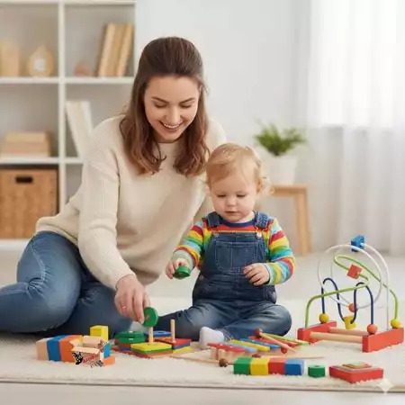 Kit brinquedo pedagógico educativo madeira