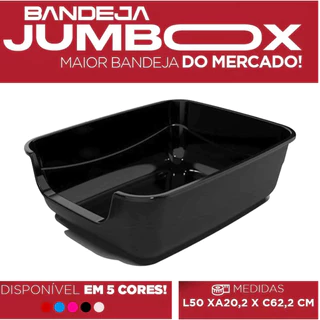 Caixa de Areia para gatos bandeja pet Jumbox Pet Injet A maior do Mercado