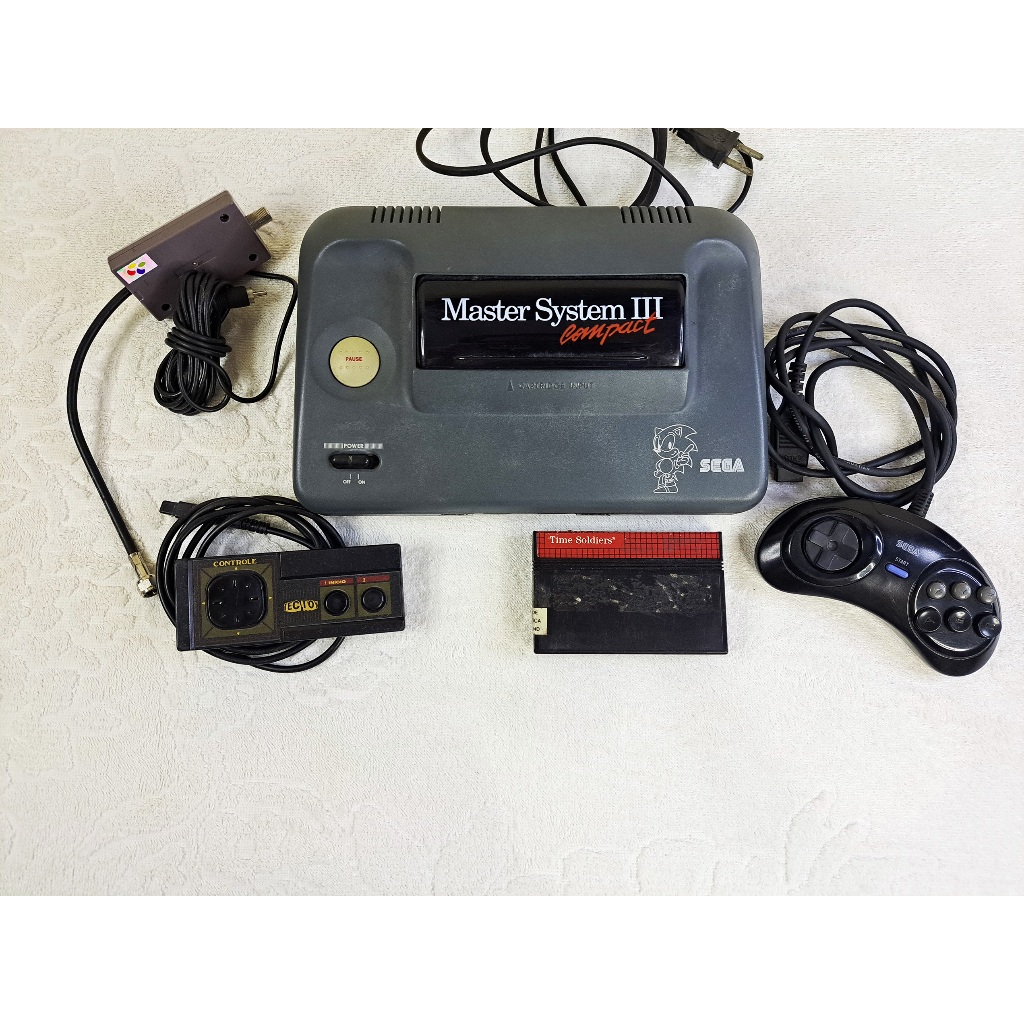Console Master System 3 Compact Funcionando. Controle. Com Sonic The ...