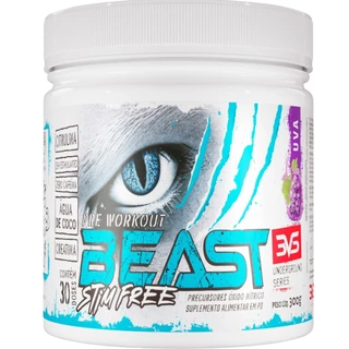 Pré Treino BEAST STIM FREE 300g Não contém Cafeína 3VS Nutrition