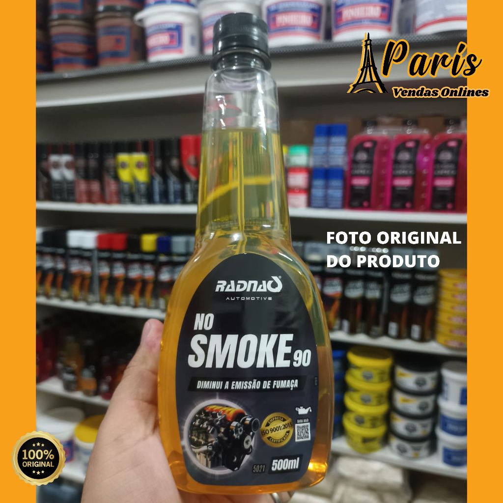 Aditivo Para Motor Smoke 500ml Radnaq Silencia o barulho de
