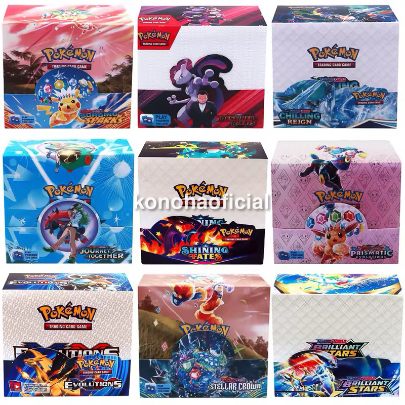 Booster Box 360 Cartas Pokmon TCG Scarlet Violet Prismatic Evolutions  Eevee Umbreon Sylveon Leafeon Colecionveis | Shopee Brasil