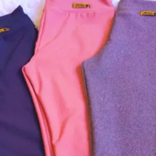 Kit 3 Calça legging menina infantil 2 a 16 anos lisa