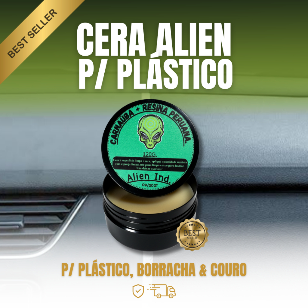 Cera Alien Restauradora de Painel e Plasticos Revitalizadora, Borracha ...