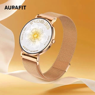 Smartwatch AURAFIT ELLA3/AM28: Tela AMOLED Resistente a Respingos Monitoramento da Saúde Feminina