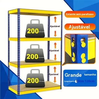 Prateleira de cozinha Estrutura de aço de metal ajustável para serviços pesados prateleira de armazenamento para casa