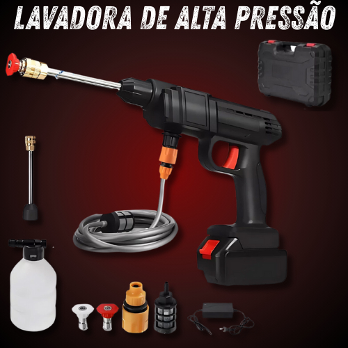 Lavadora de Alta Pressão Portátil WAP 1000W Bateria 48VF 2 Baterias Com ...